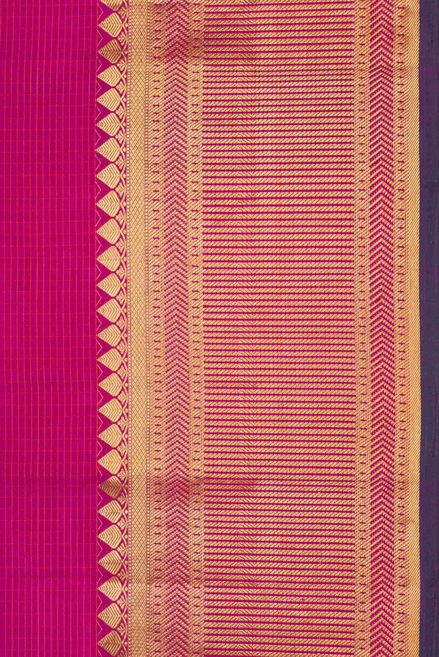 Magenta Kanchipuram Silk Saree