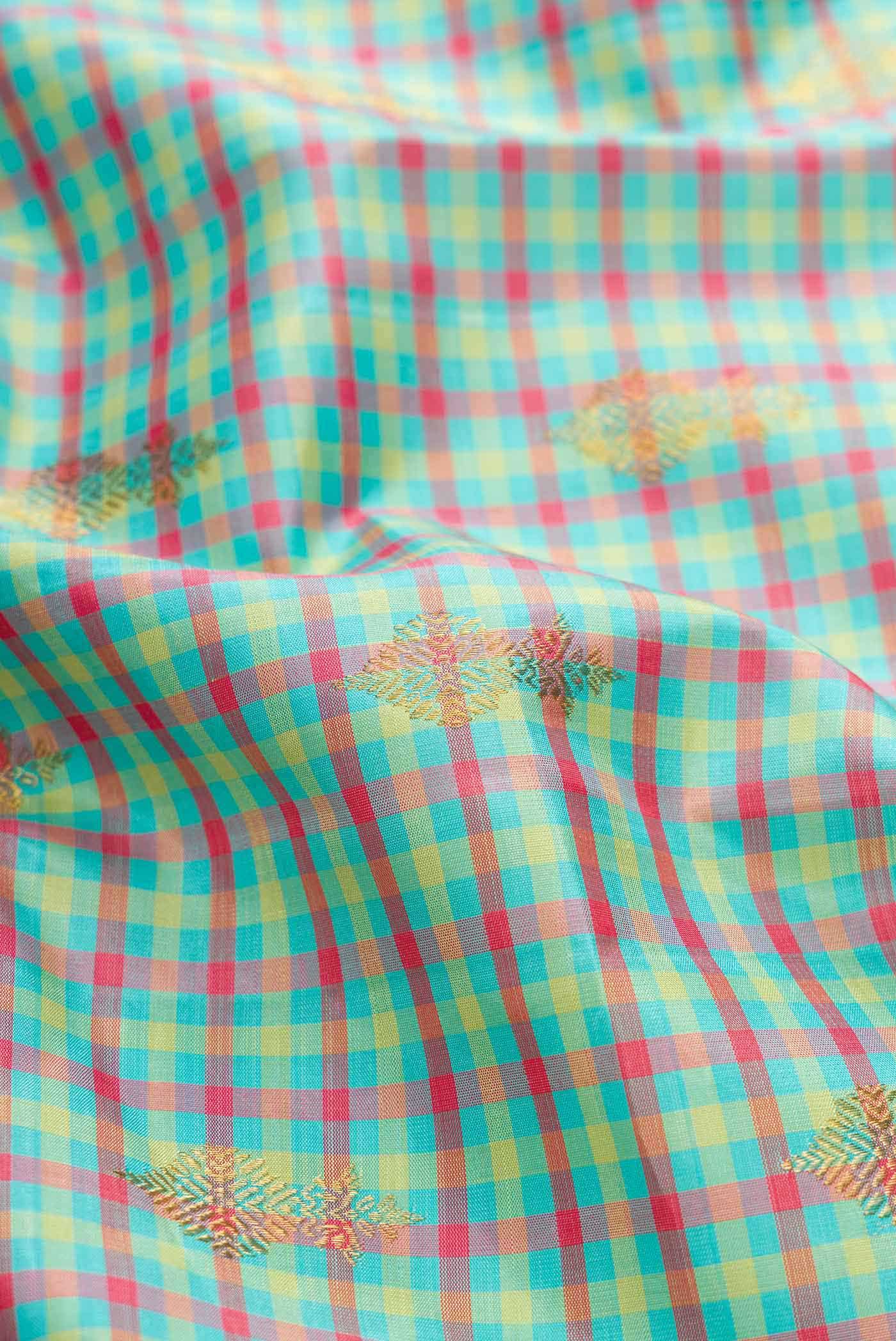 Green Dual Tone Kanchipuram Silk Saree