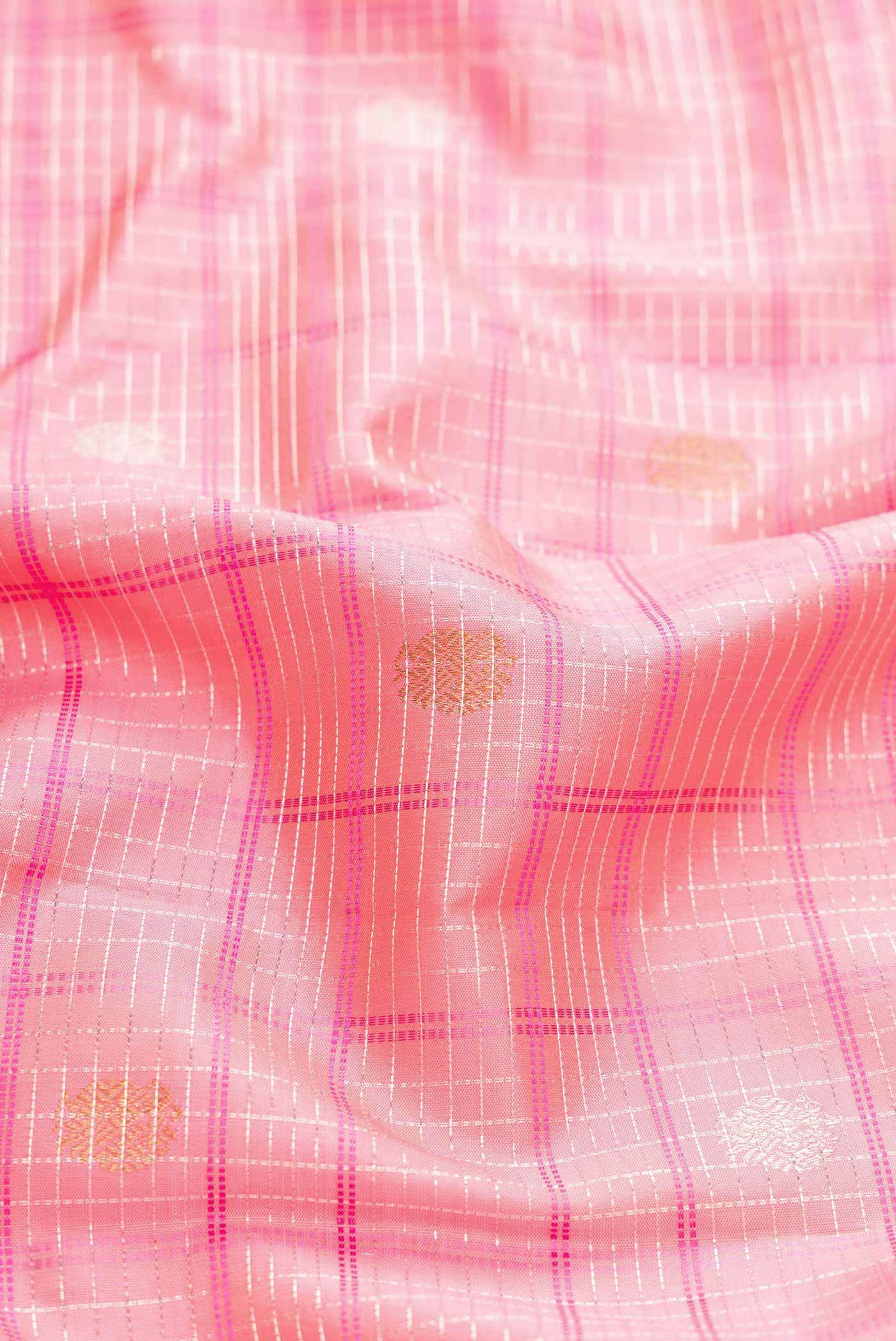 Pink Kanchipuram Silk Saree