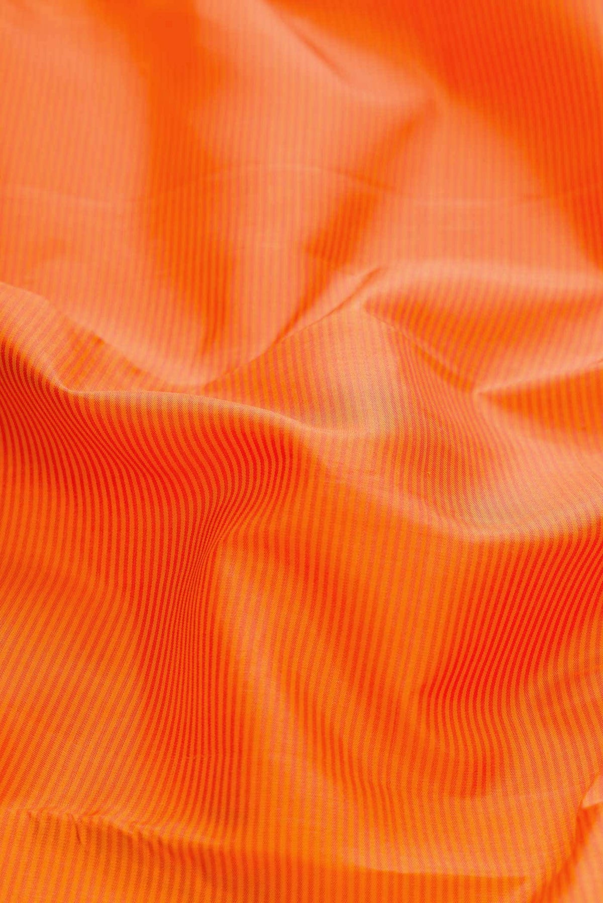 Orange Dual Tone Kanjivaram Silk Saree