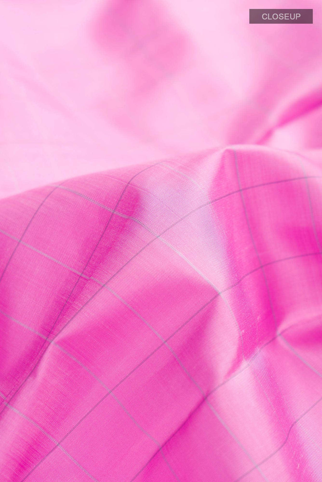 Rose pink Kanchipuram Silk Saree