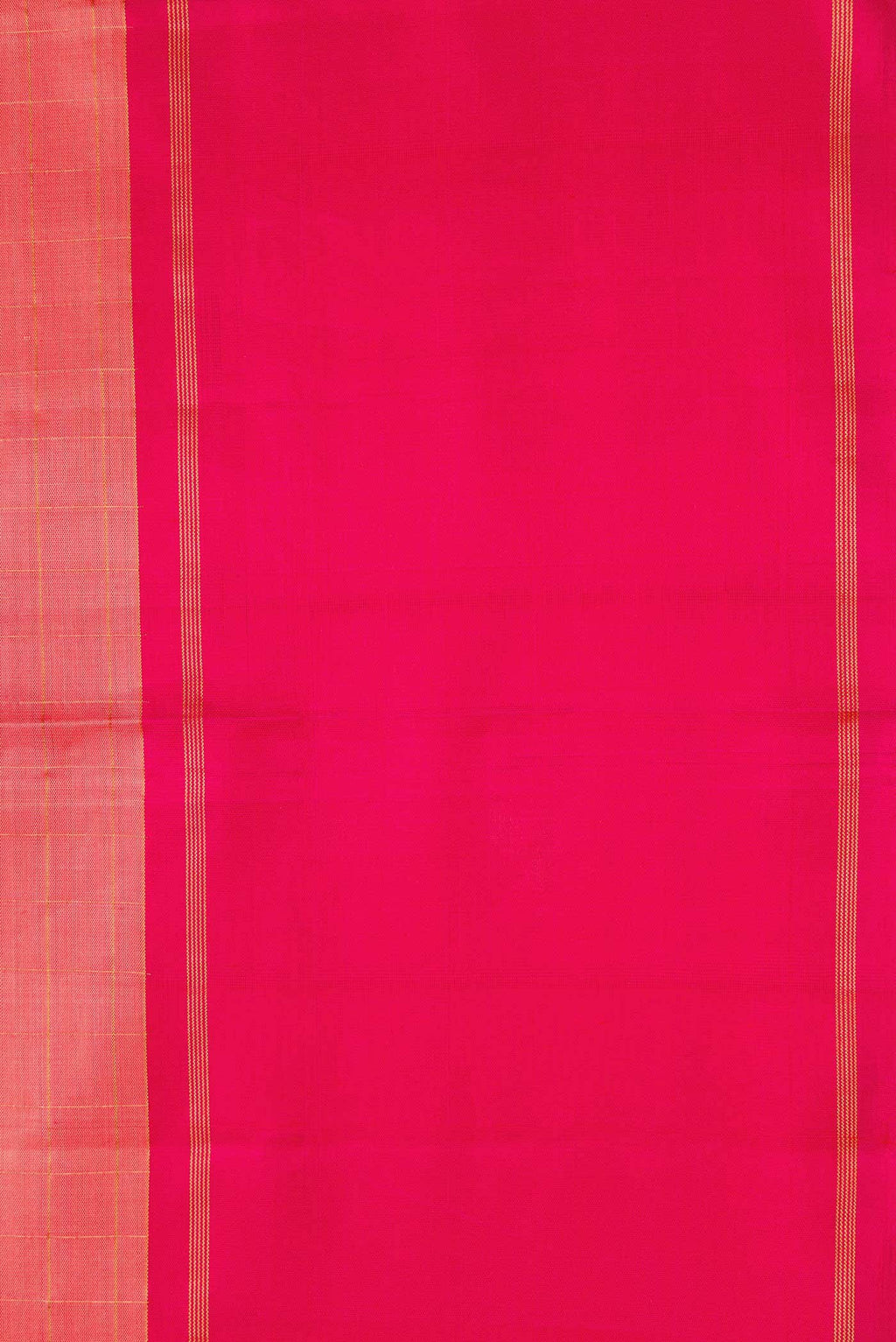Pure Silk Pure Zari Peach Dual Tone Kanchipuram Saree