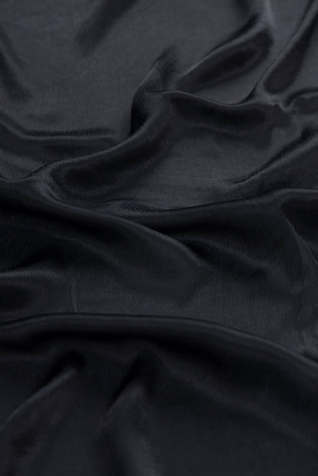 Black Mysore Crepe Saree