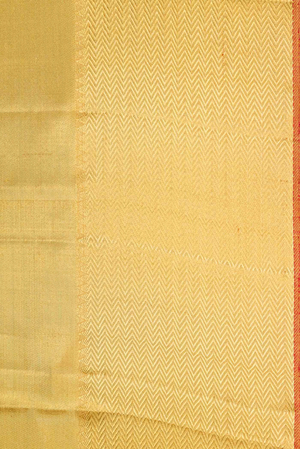 Pure Silk Pure Zari Gold Dual Tone Kanchipuram Tissue Saree