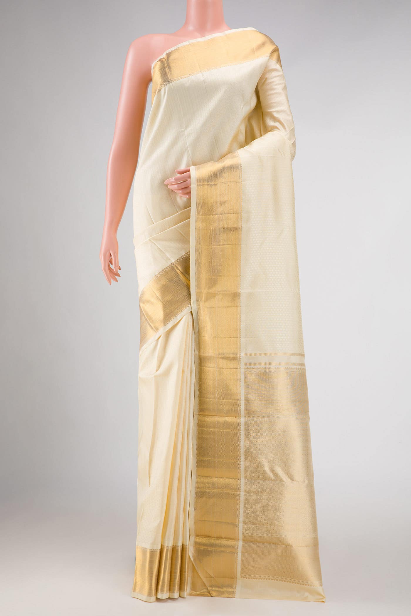 Sandal Kanchipuram Silk Saree