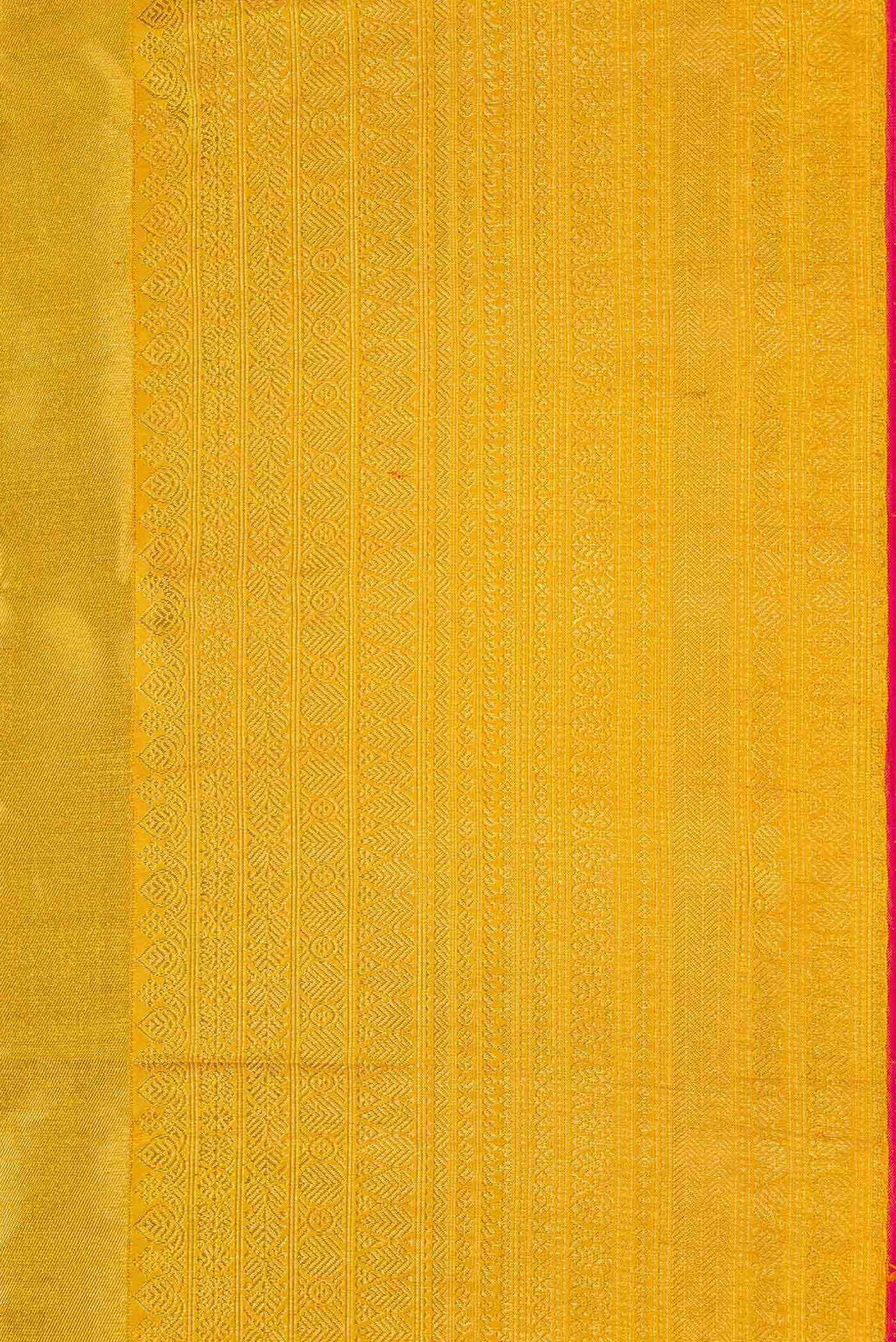 Pure Silk Pure Zari Gold Dual Tone Kanchipuram Tissue Saree