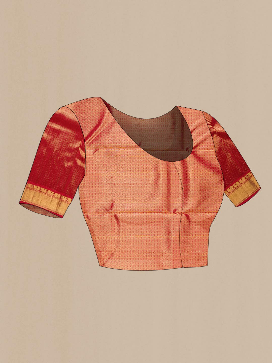 Pure Silk Pure Zari Red Kanjivaram Saree