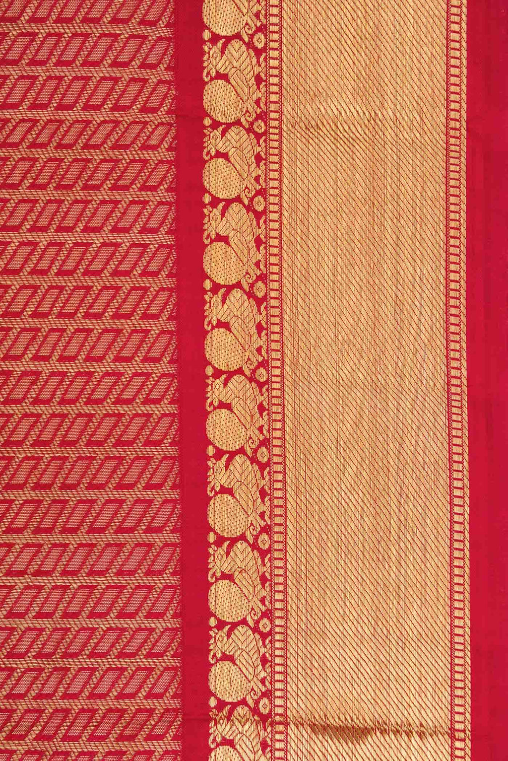 Pure Silk Pure Zari Red Kanchipuram Saree