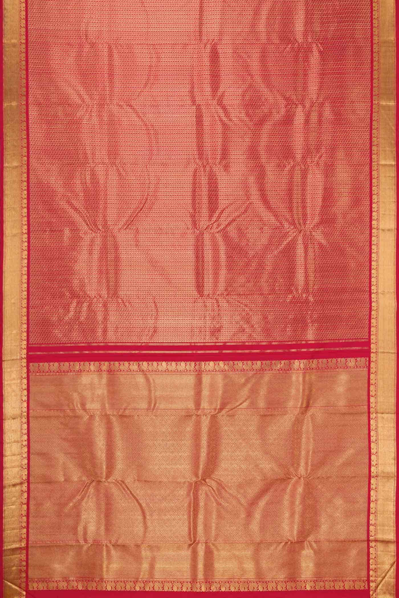 Pure Silk Pure Zari Red Kanchipuram Saree