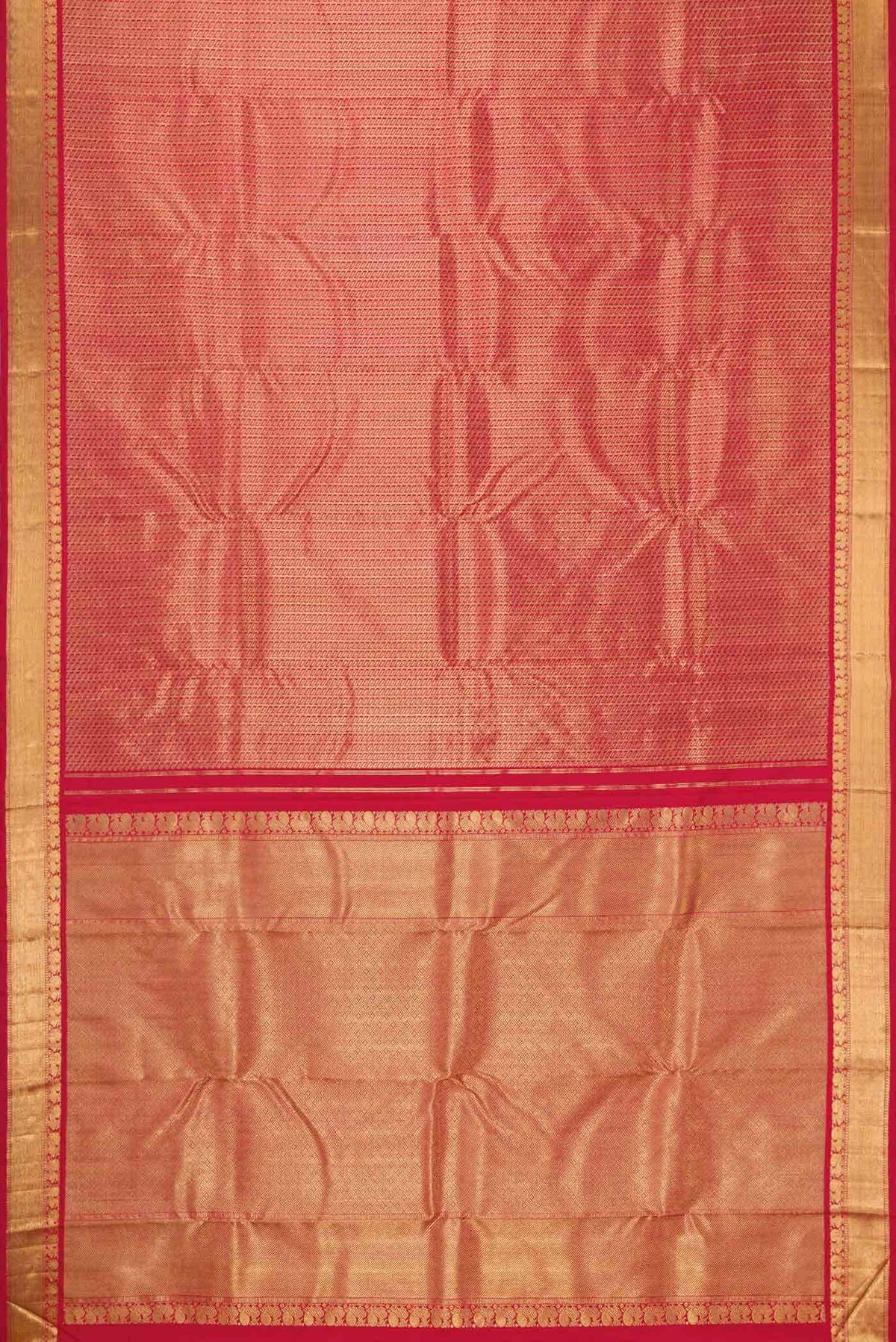 Pure Silk Pure Zari Red Kanjivaram Saree