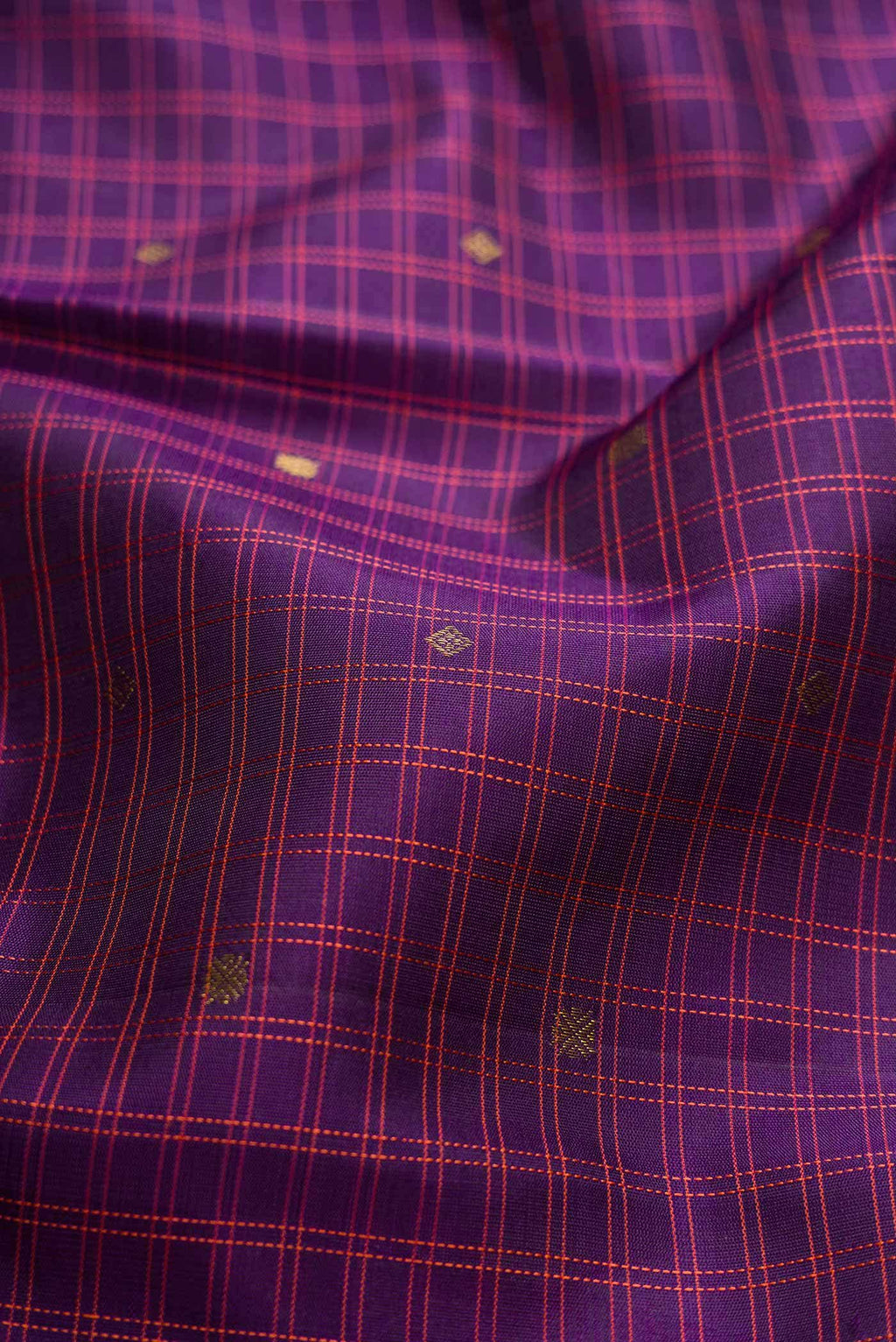 Purple Dual Tone Kanchipuram Silk Saree