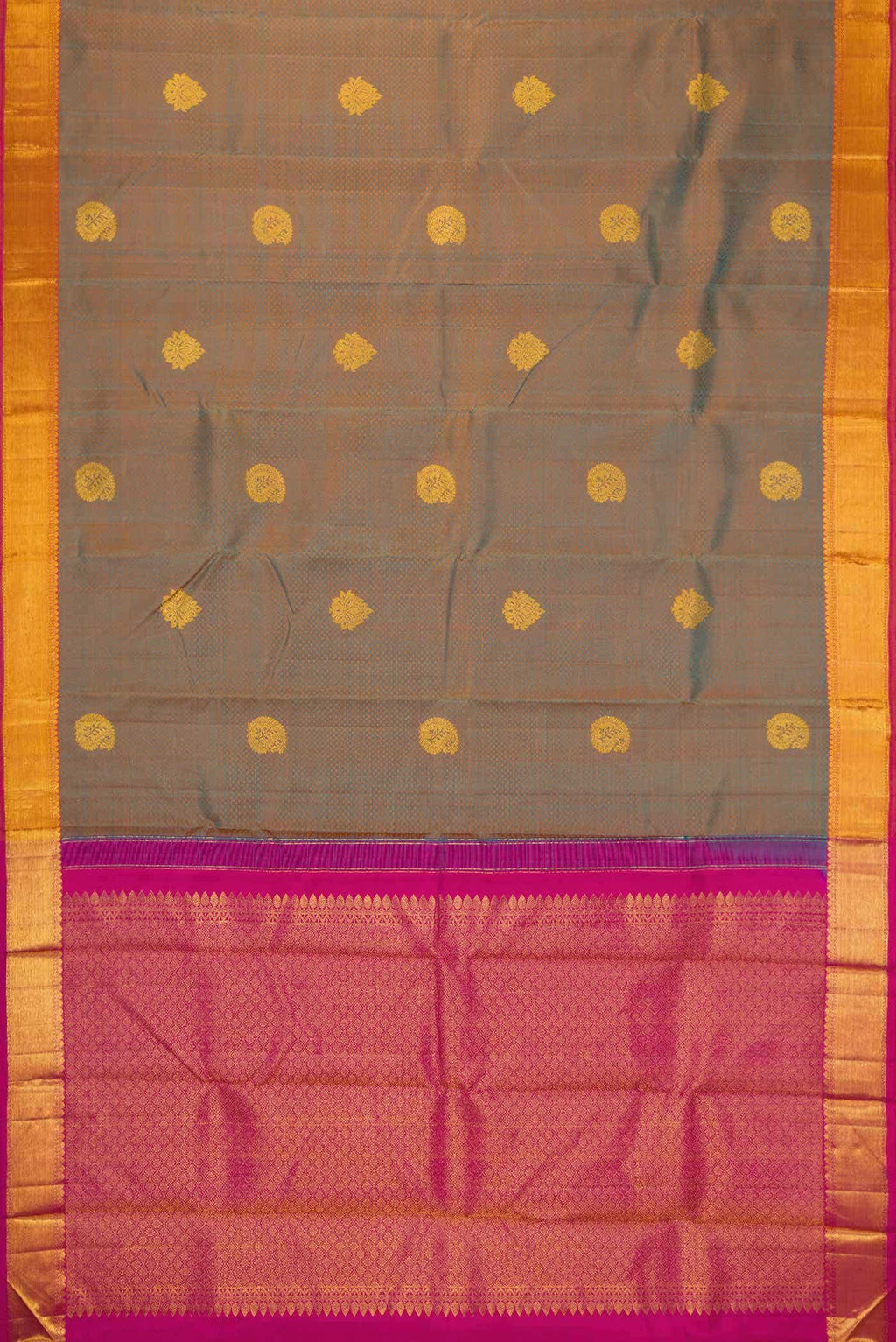 Green Dual Tone Kanchipuram Silk Saree