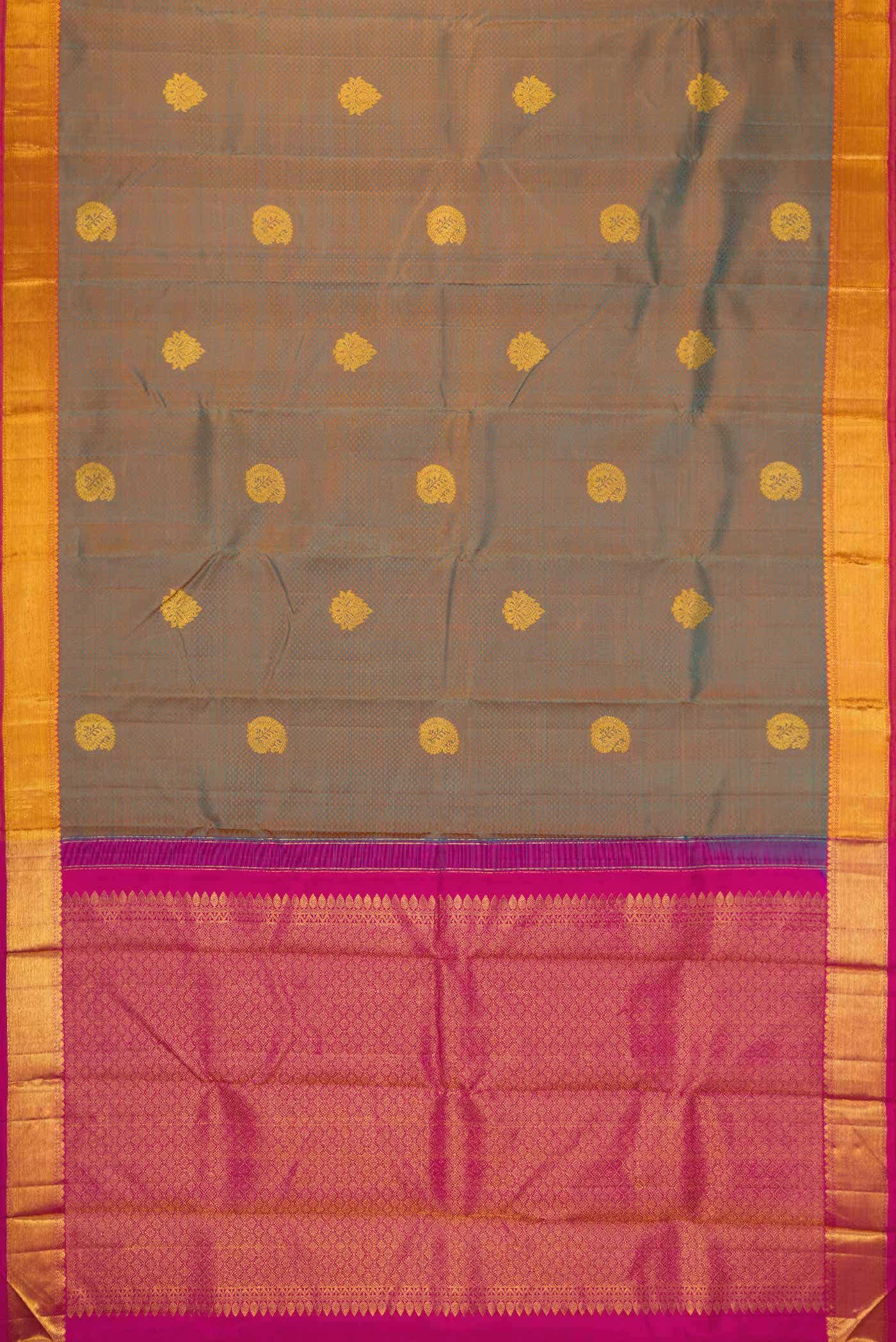 Green Dual Tone Kanchipuram Silk Saree
