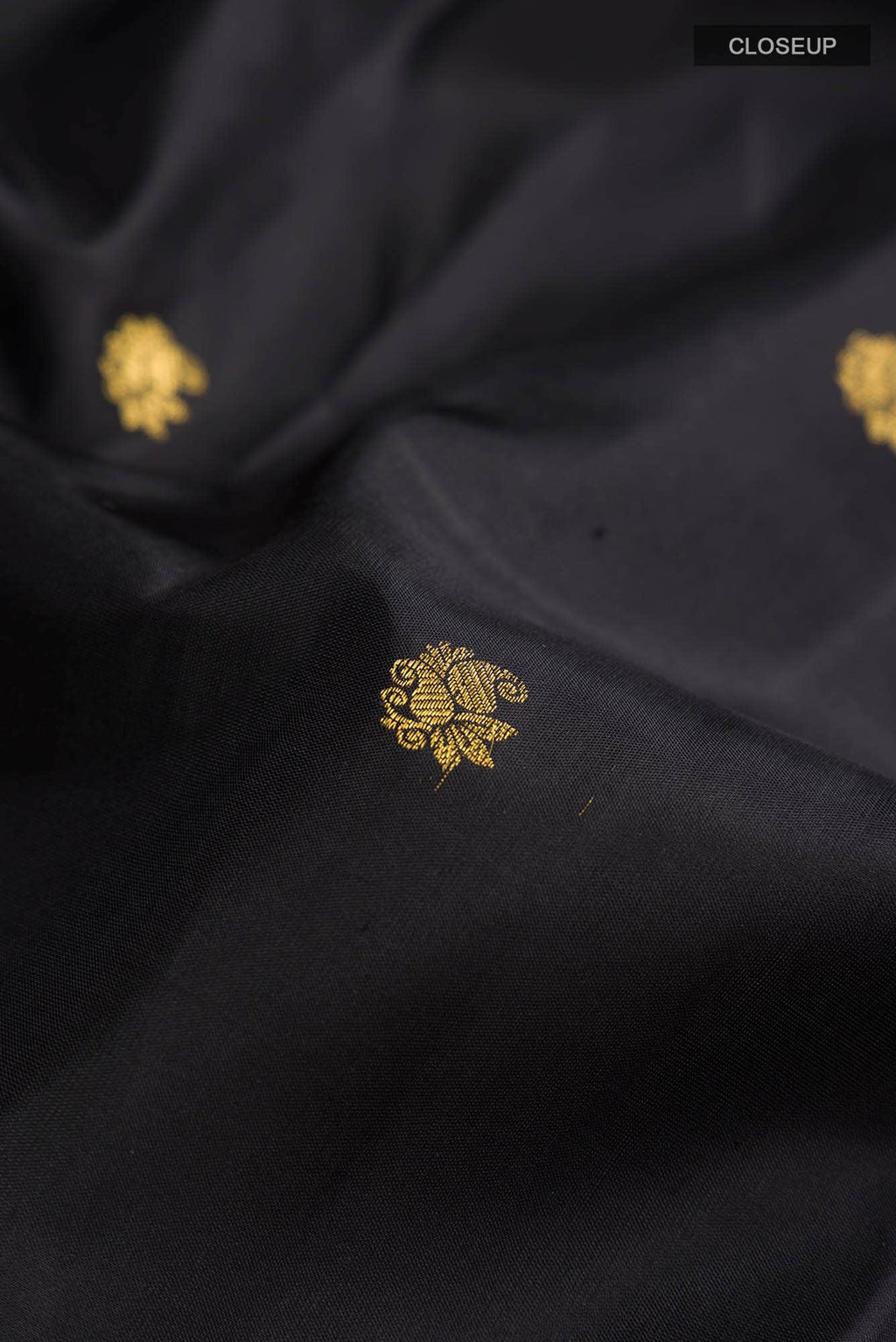 Black Kanchipuram Silk Saree