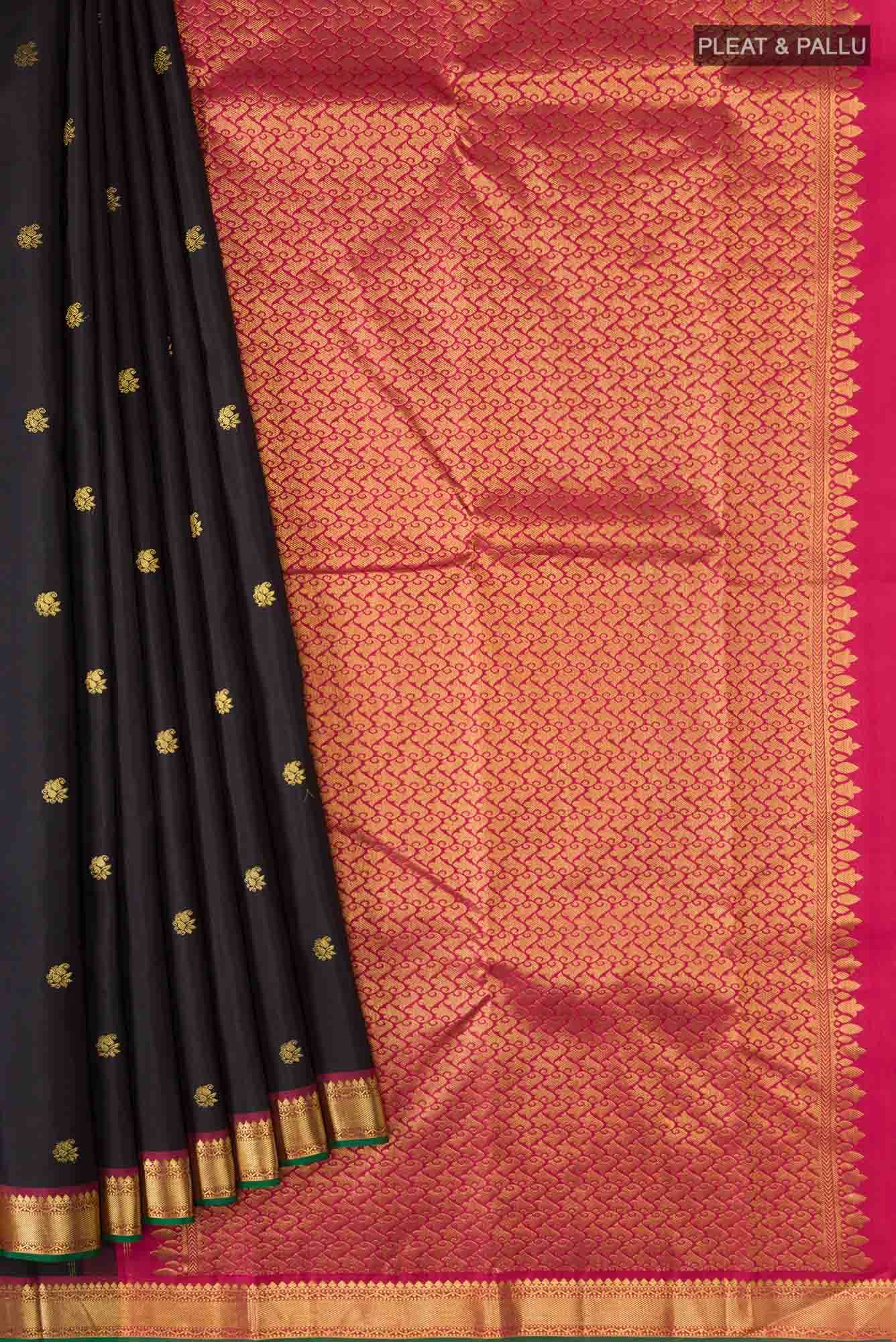 Black Kanchipuram Silk Saree