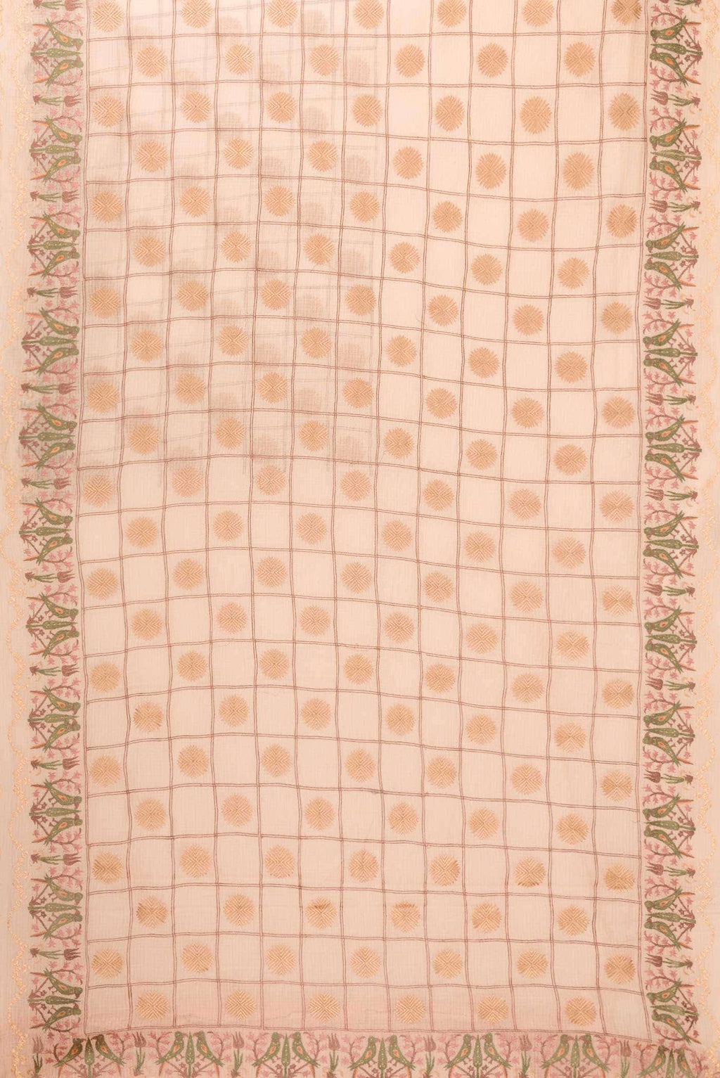 Rose Gold Dual Tone Kota Silk Saree