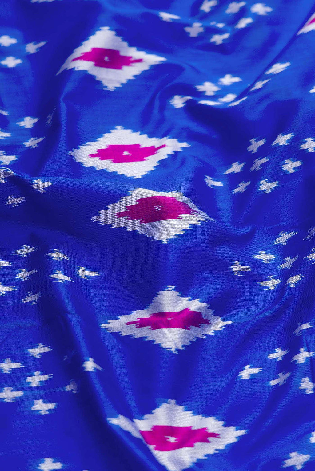 Royal Blue Dual Tone Pochampally Silk Saree