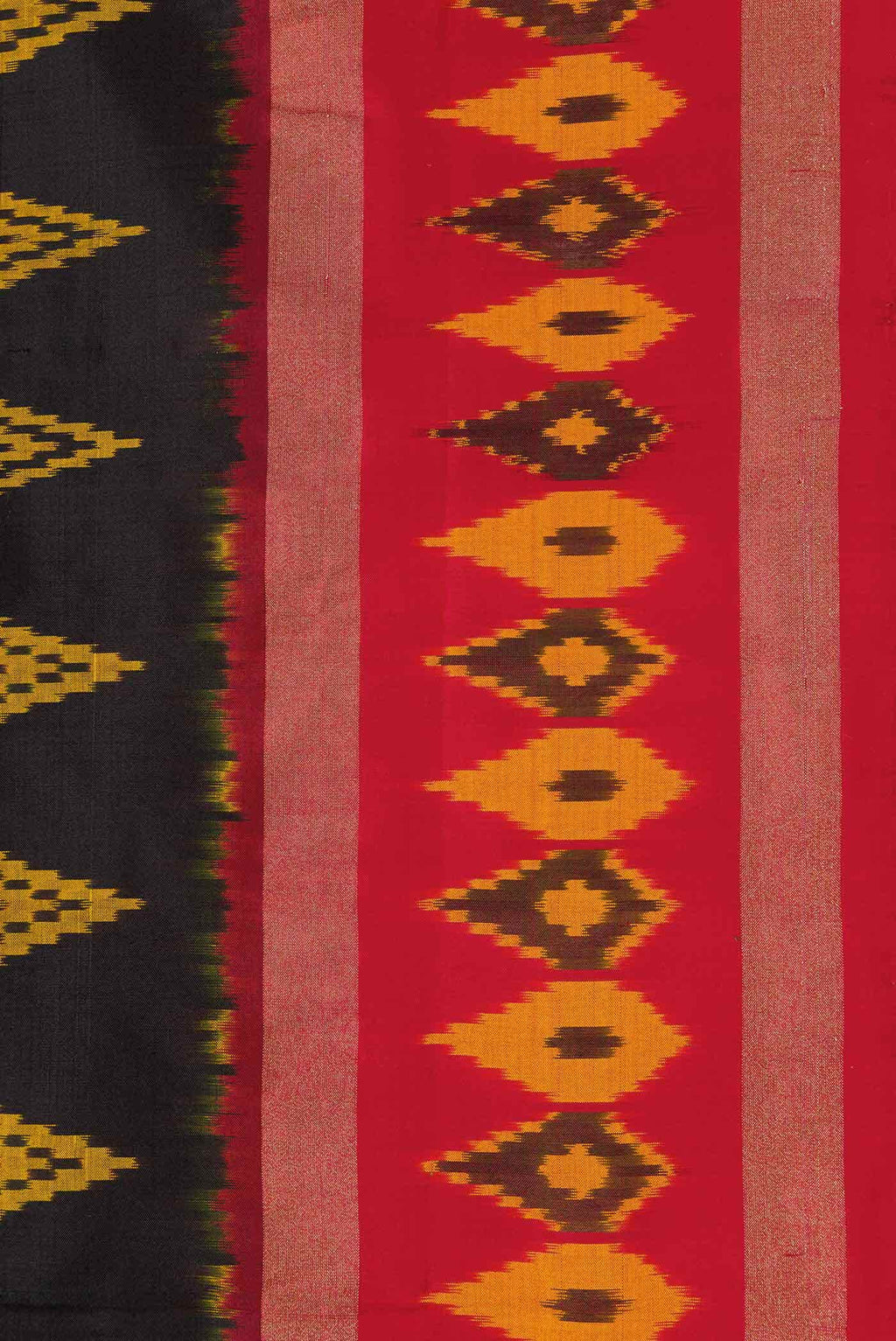 Black Pochampally Silk Saree