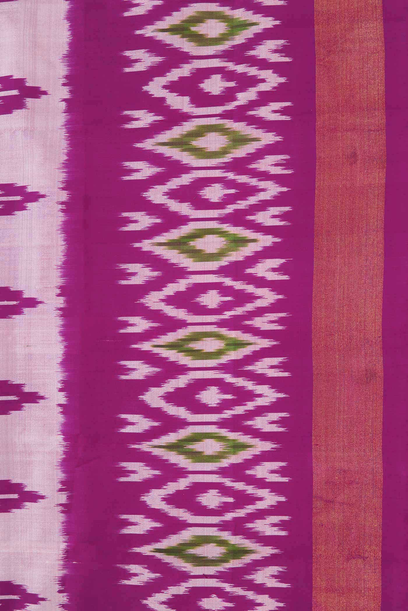 Lilac Dual Tone Pochampally Silk Saree