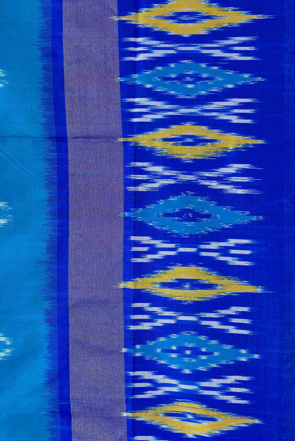 Sky Blue Pochampally Silk Saree