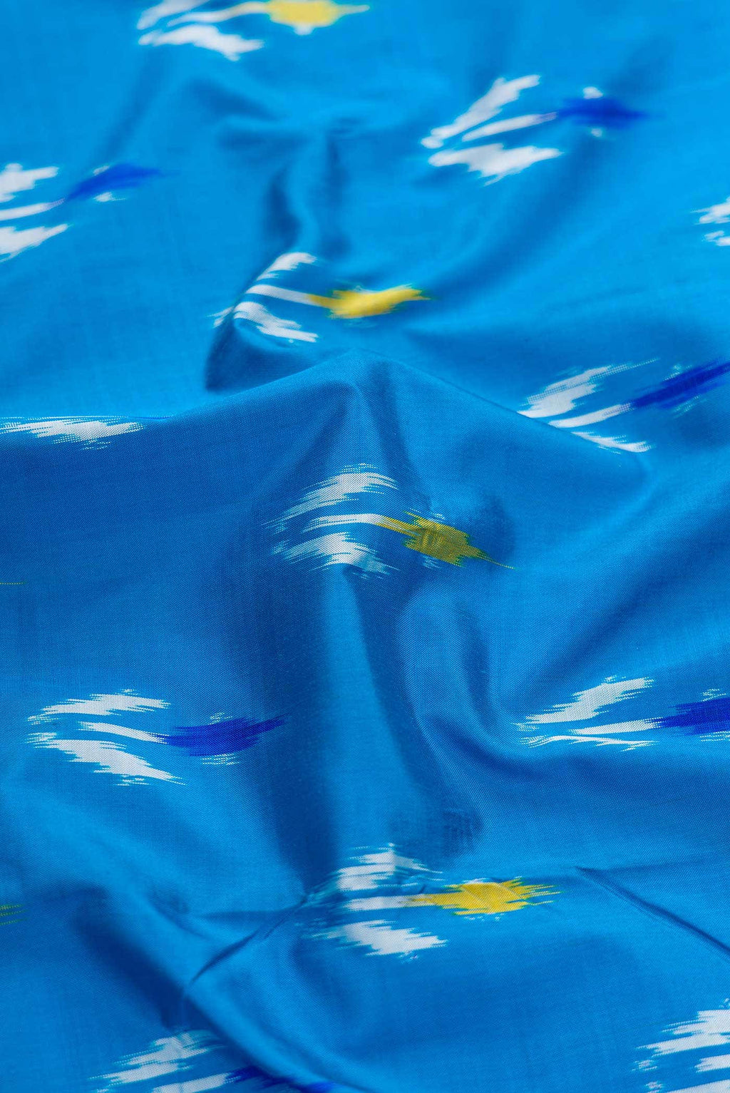 Sky Blue Pochampally Silk Saree