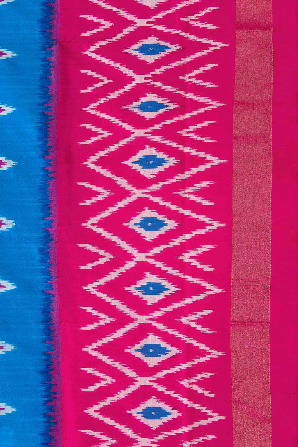 Sky Blue Pochampally Silk Saree