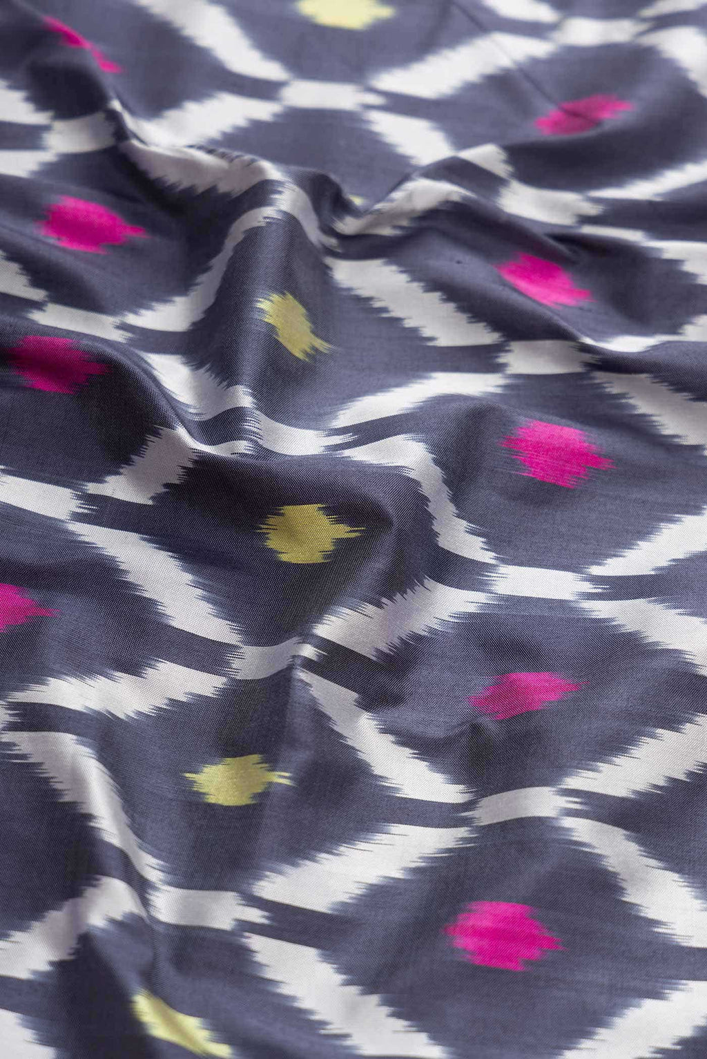 Grey Pochampally Silk Saree