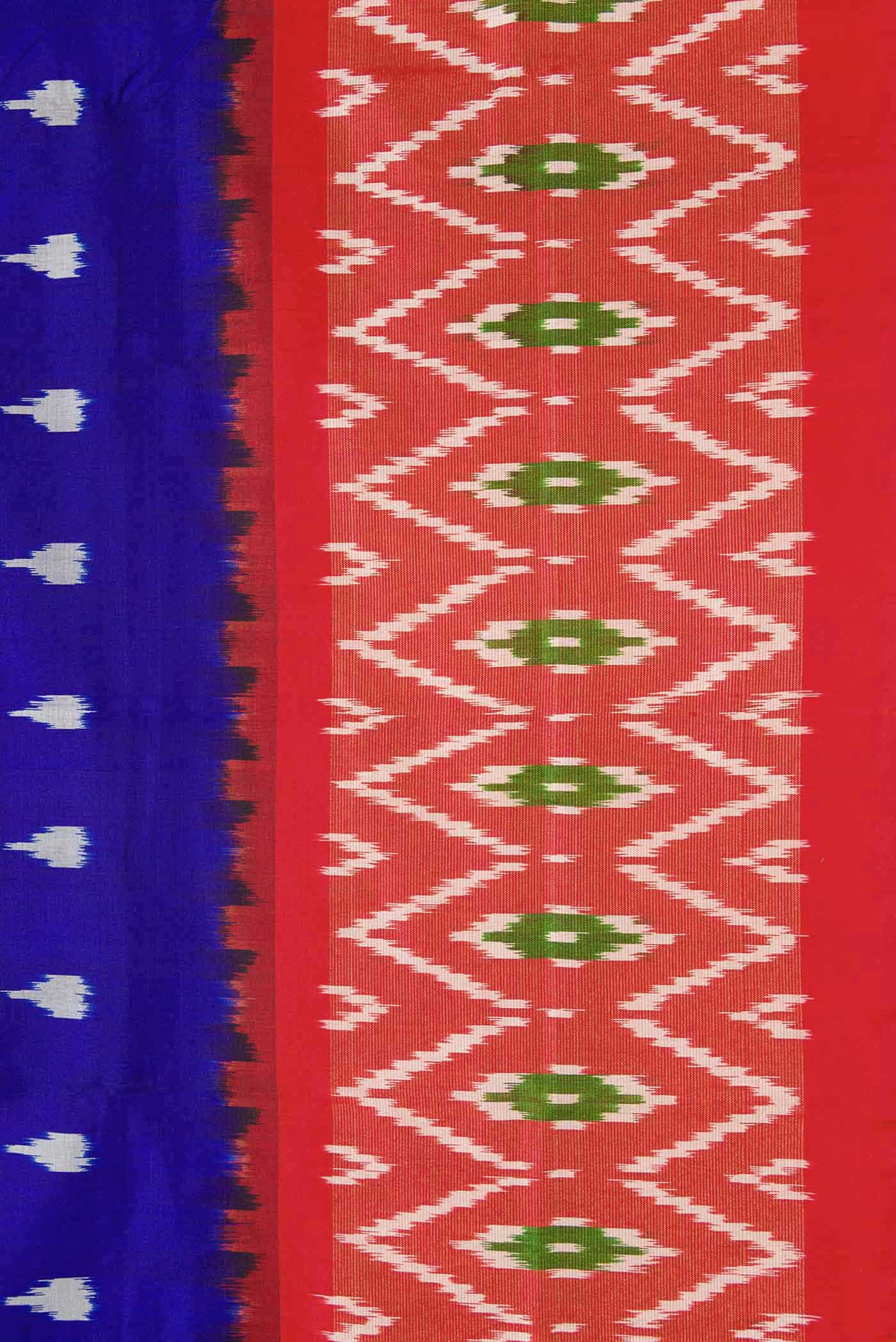 Royal Blue Pochampally Silk Saree