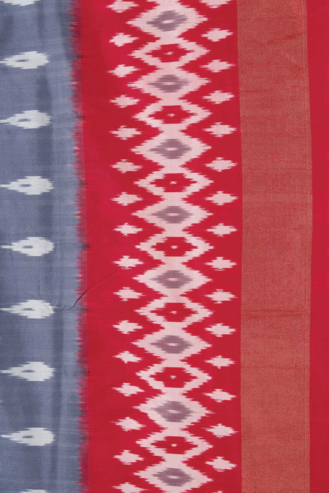 Sky Blue Pochampally Silk Saree