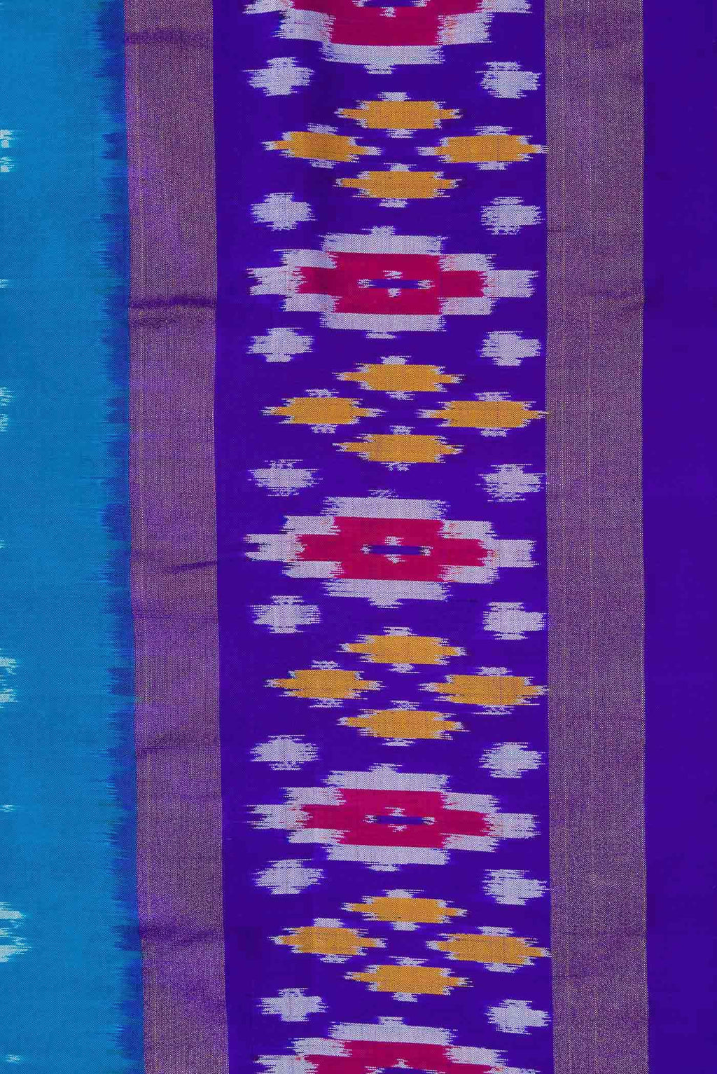 Sky Blue Pochampally Silk Saree