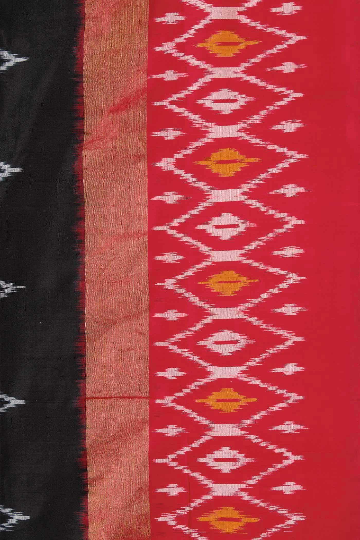 Black Pochampally Silk Saree