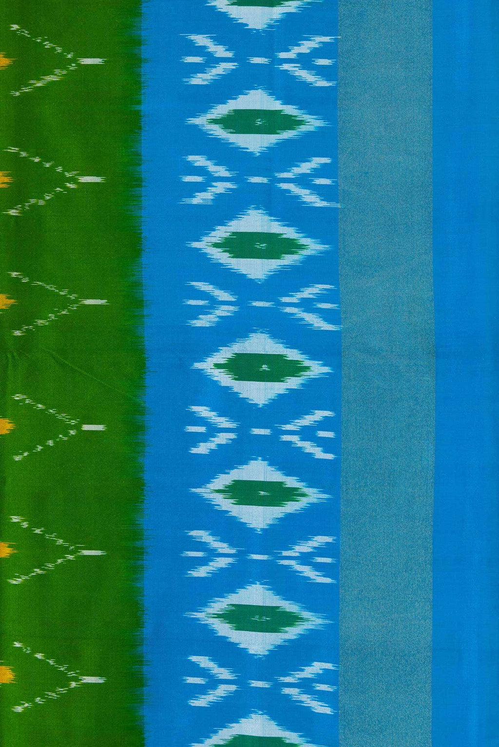 Green Double Ikat Saree