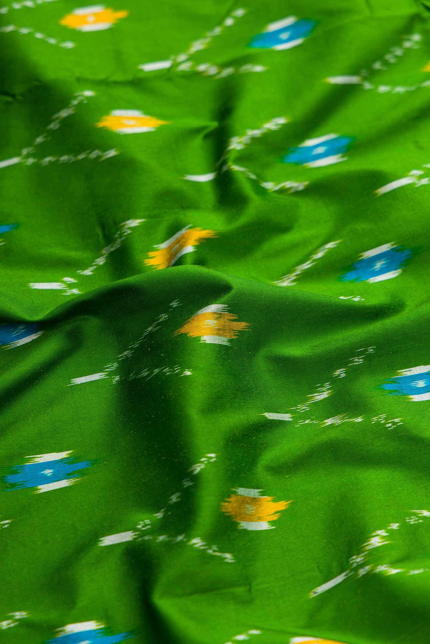 Green Double Ikat Saree