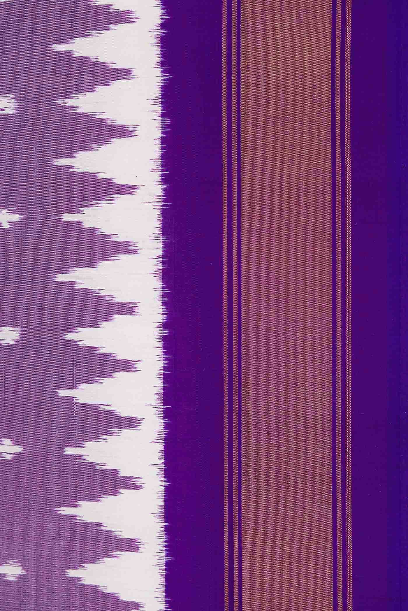 Violet Pochampally Silk Saree