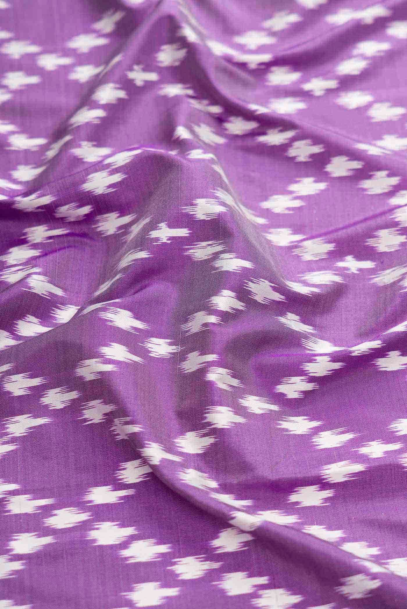 Violet Pochampally Silk Saree