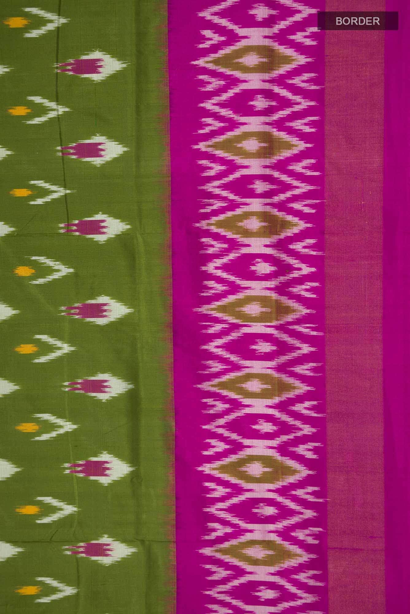 Green Pochampally Silk Saree