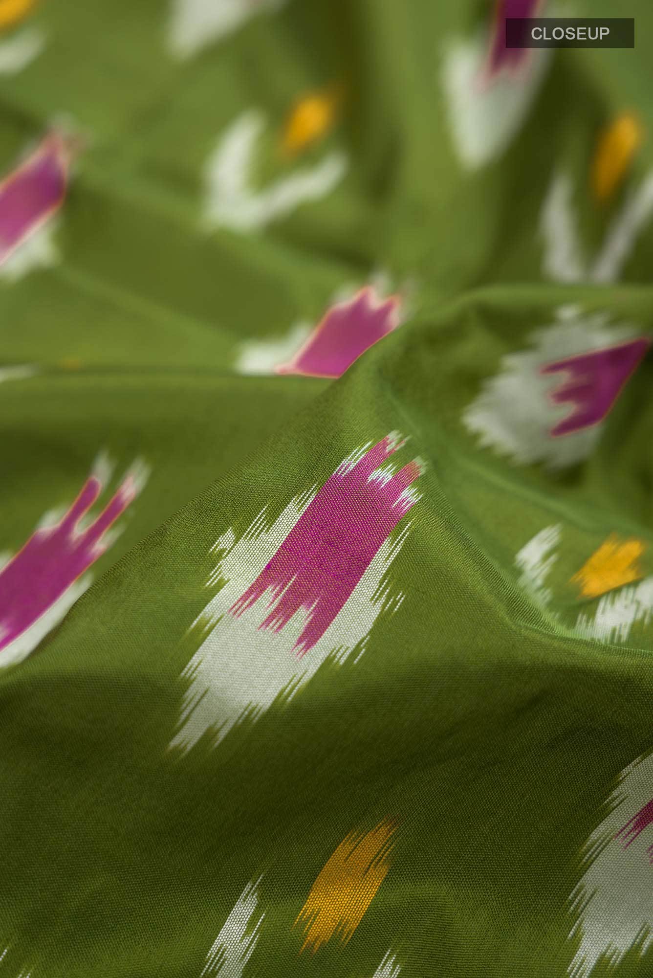 Green Pochampally Silk Saree