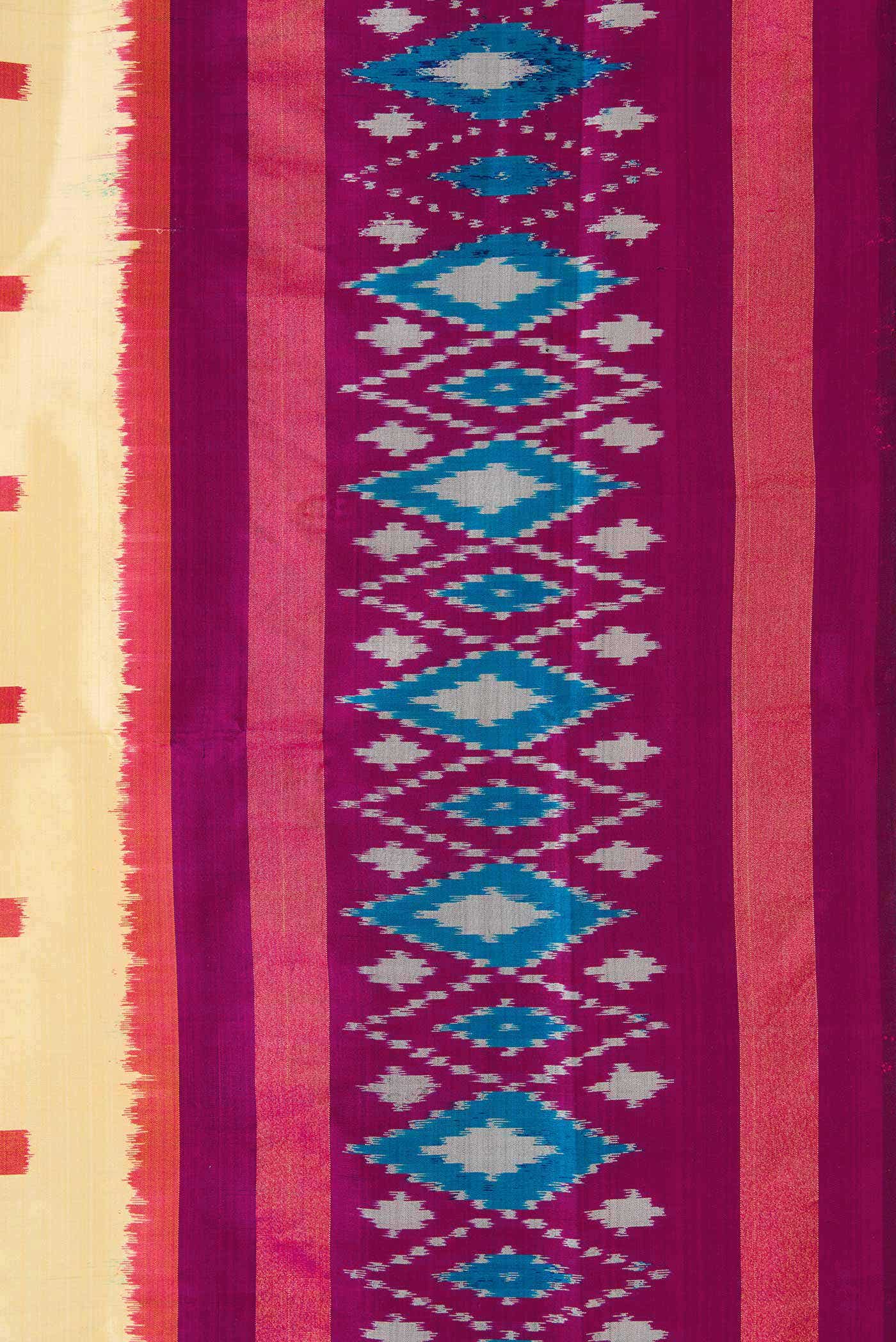 Sandal Pochampally Silk Saree