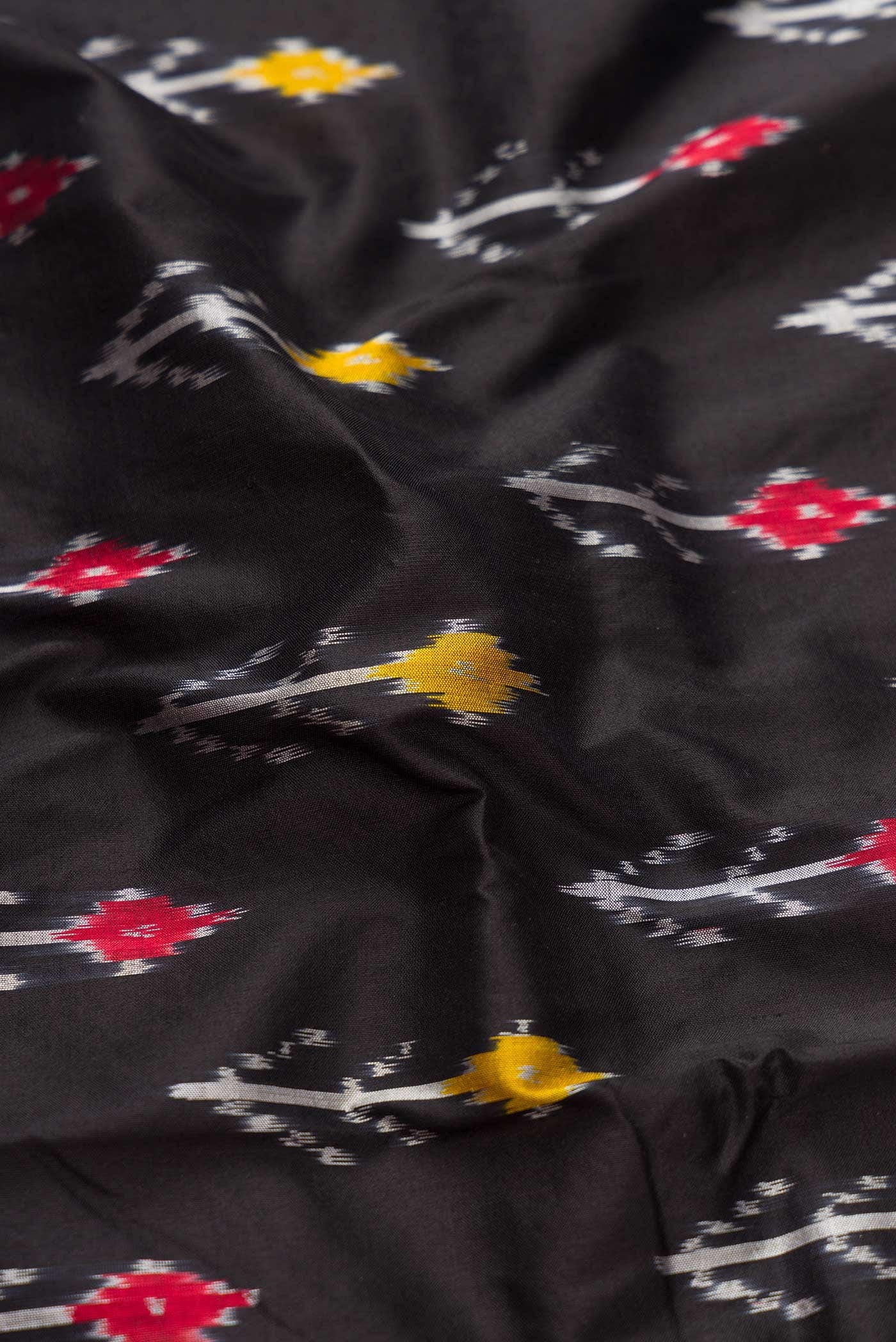 Black Double Ikat Saree