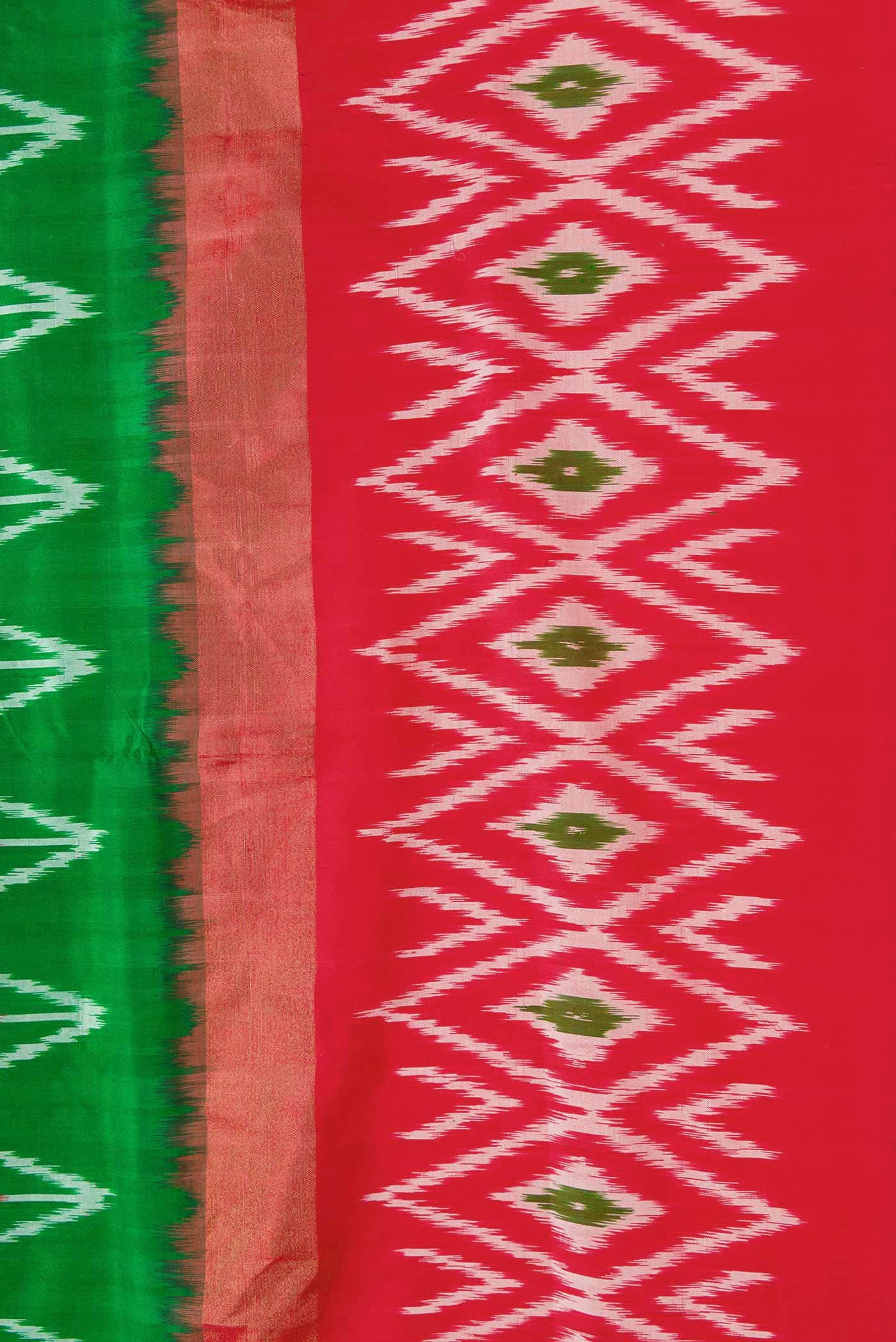 Green Pochampally Silk Saree