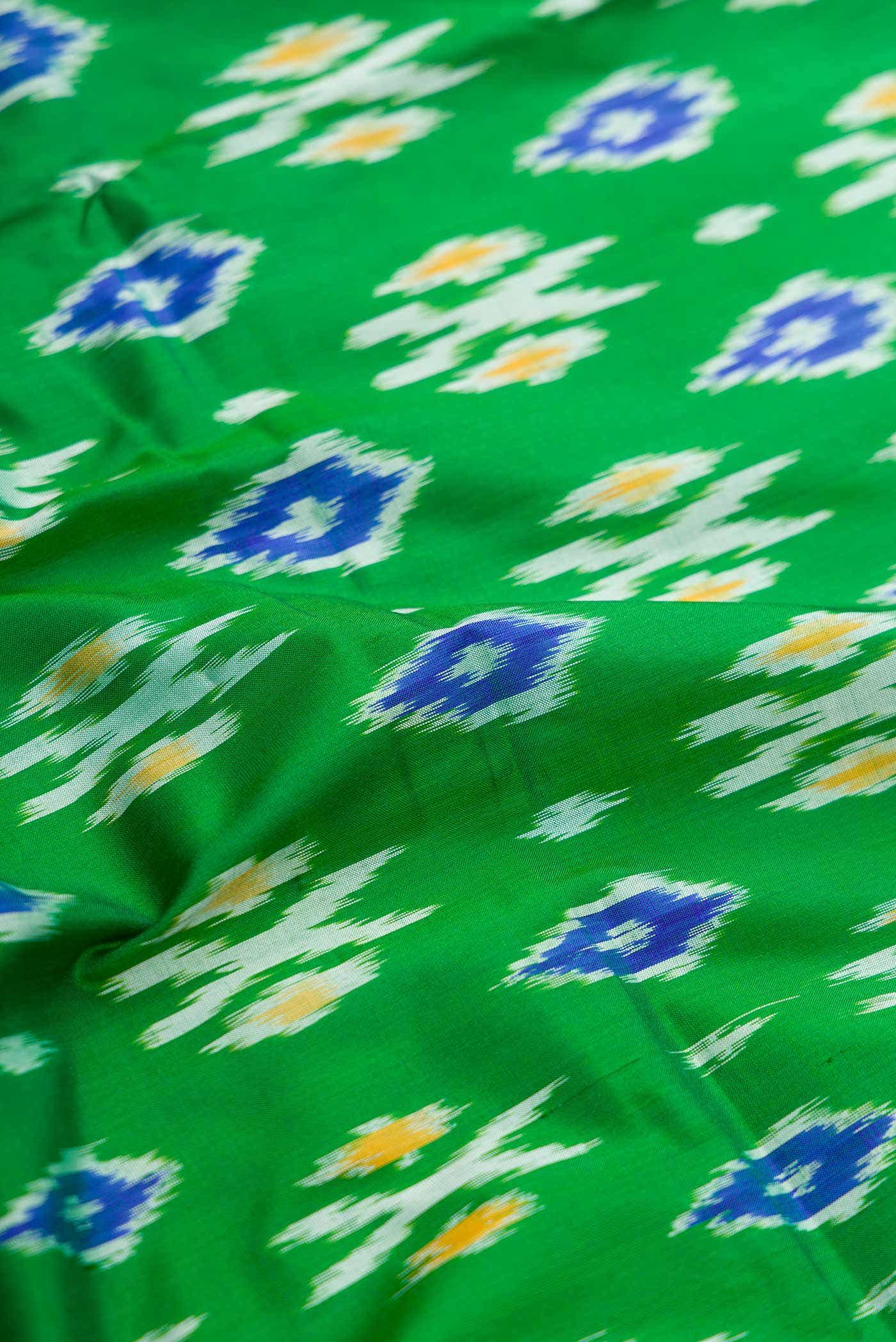 Green Double Ikat Saree