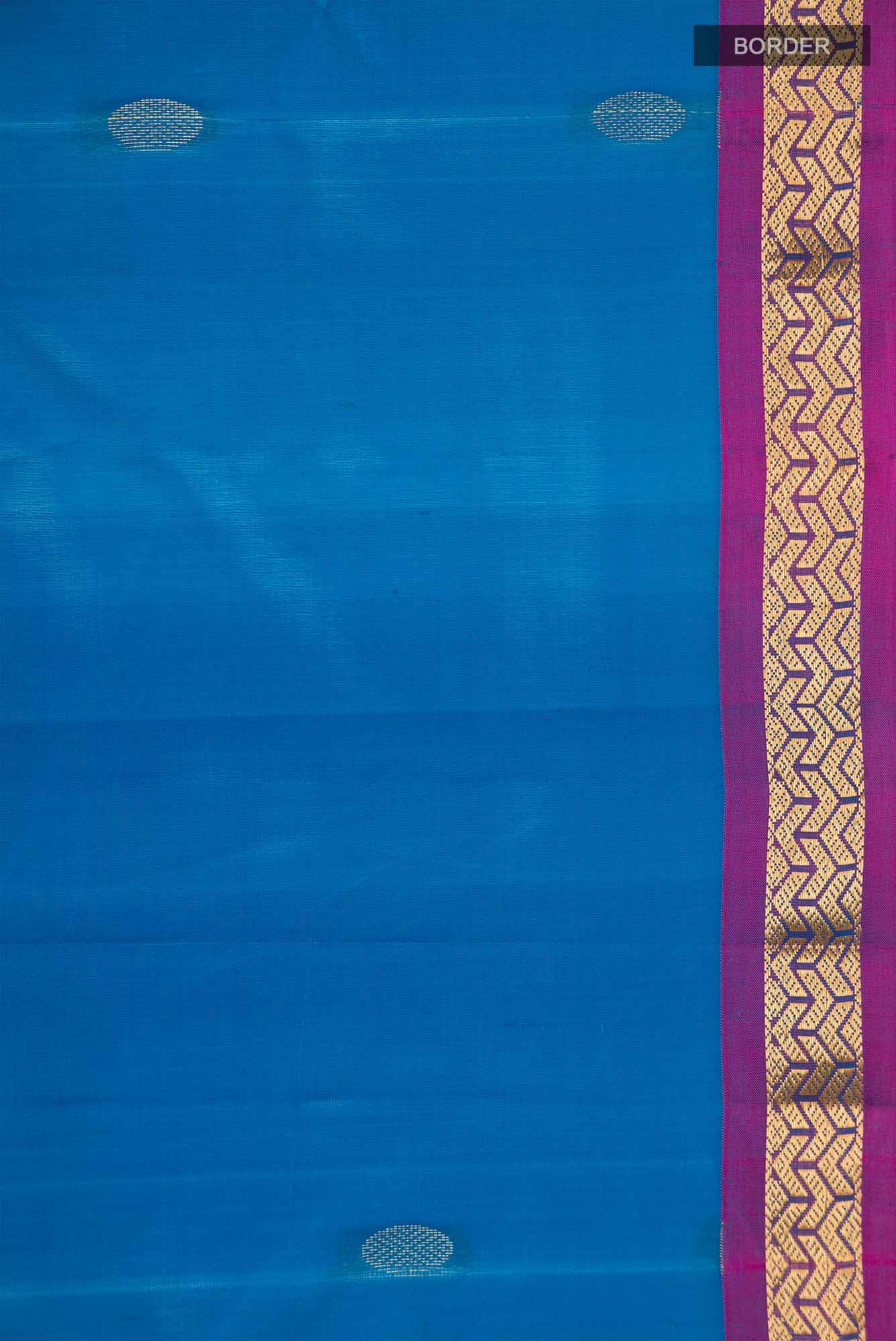 Blue Kanchipuram Silk Saree