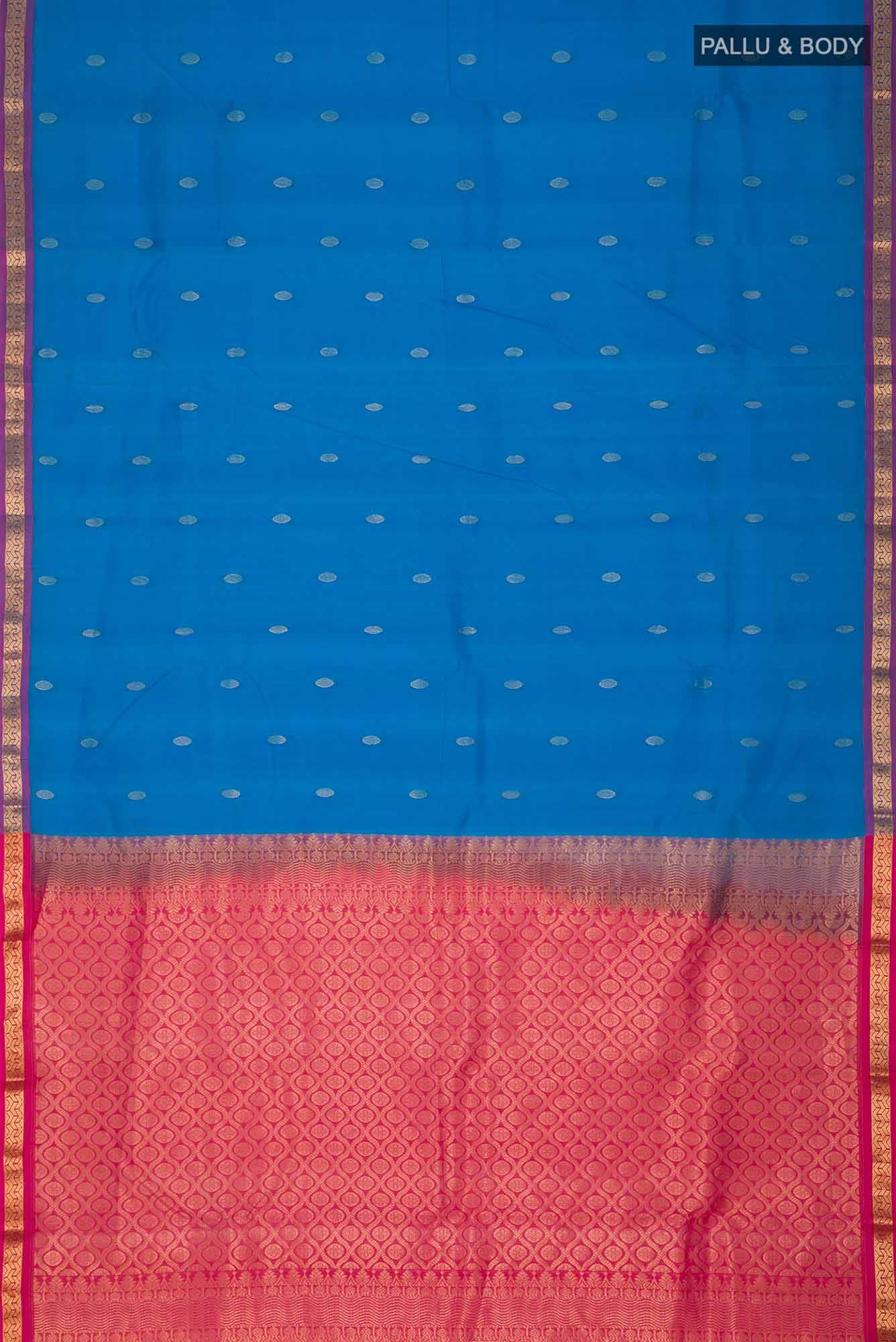 Blue Kanchipuram Silk Saree