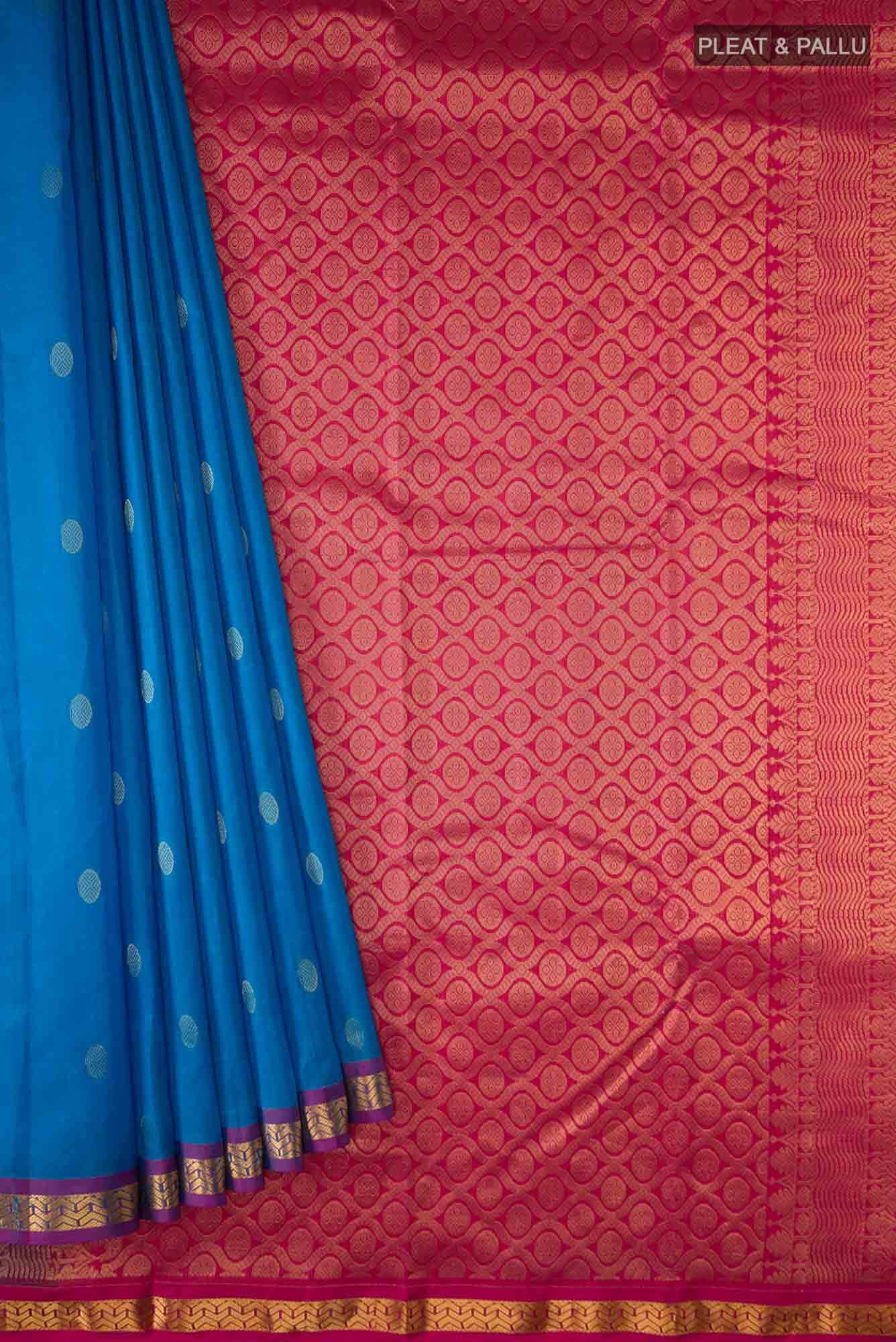 Blue Kanchipuram Silk Saree