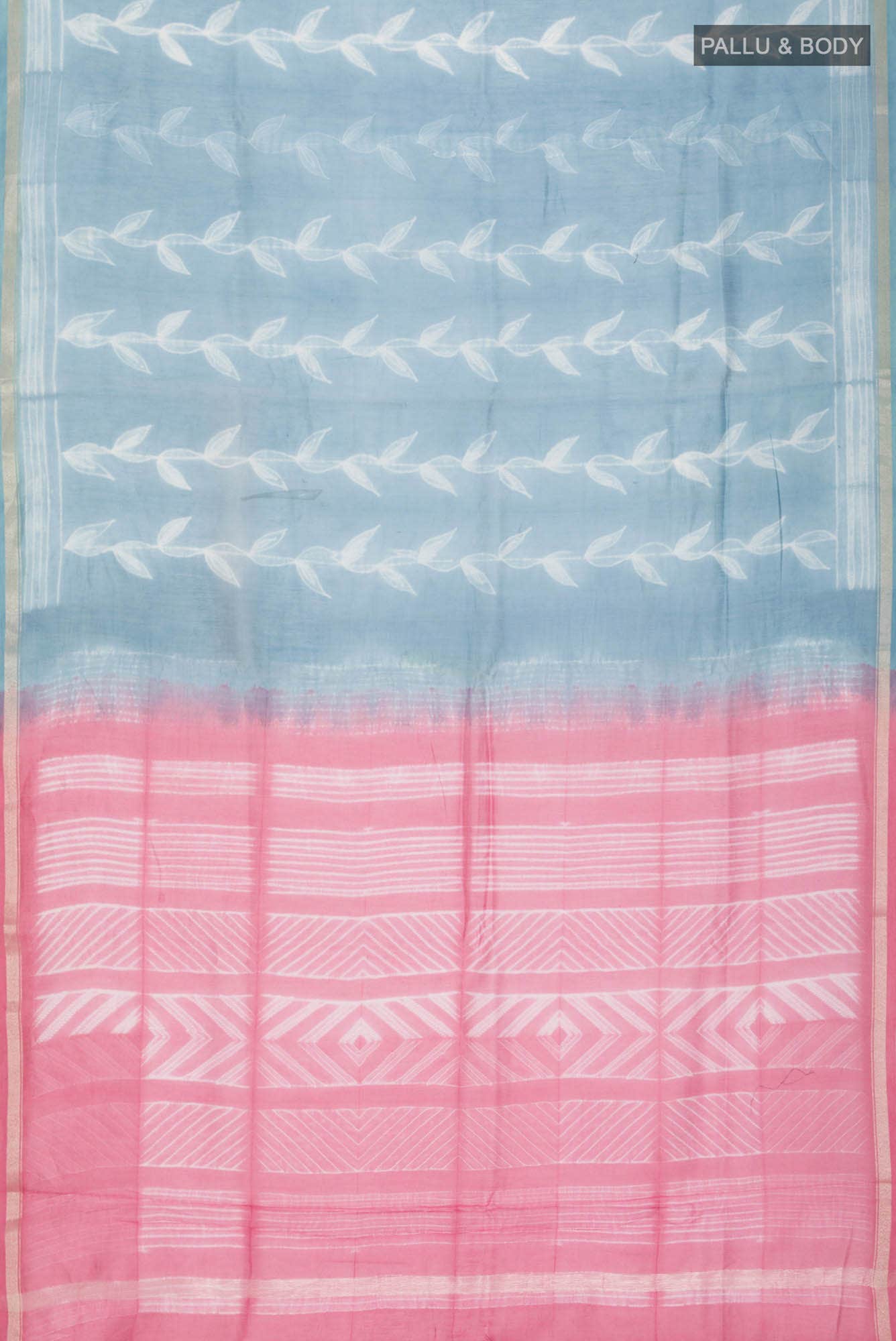 Blue Chanderi Silk Cotton Saree