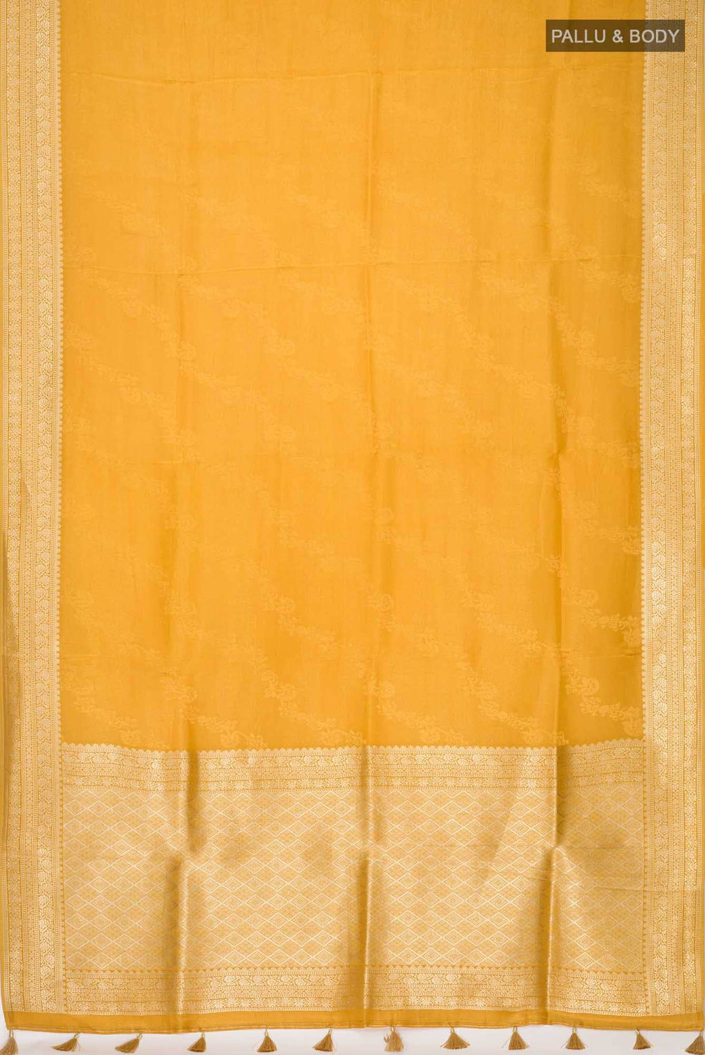 Yellow Georgette Saree