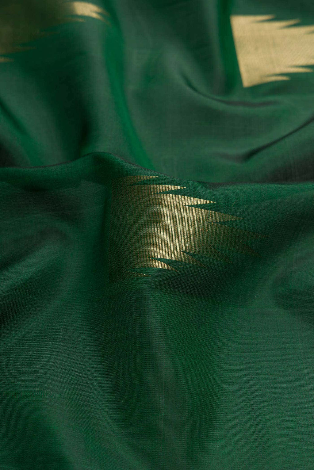 Bottle Green Dual Tone Soft Silk Saree