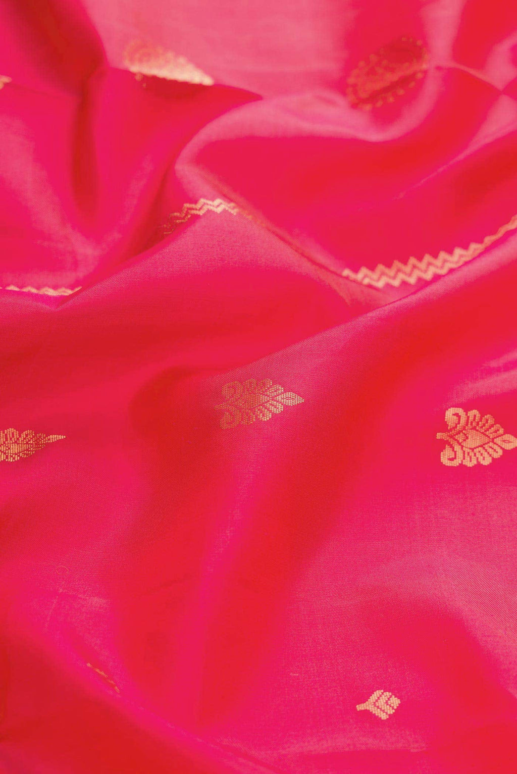 Dark Pink Dual Tone Soft Silk Saree