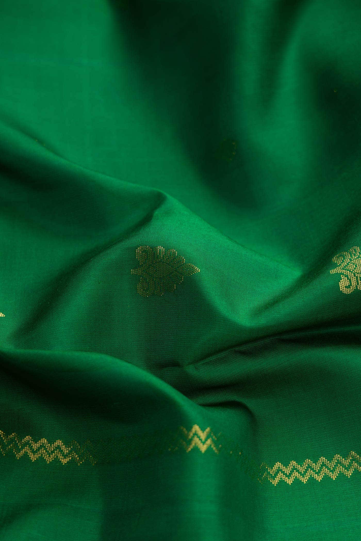 Green Dual Tone Soft Silk Saree
