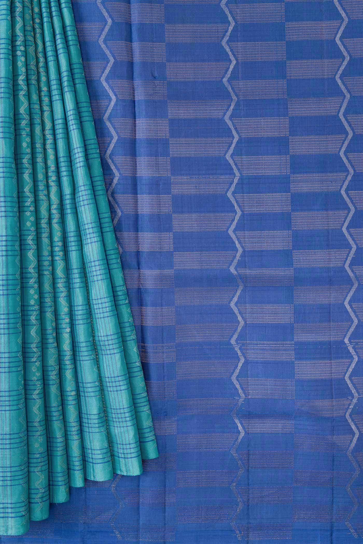 Sky Blue Soft Silk Saree